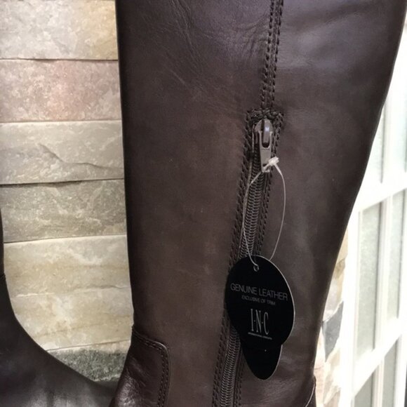Inc Fawne Riding Leather Boots - Picture 7 of 13